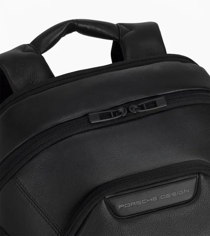 PORSCHE DESIGN Roadster Leather Crossbody Bag Taška pouzdro diagonální kožené do města s vnitřním organizérem na zip černé