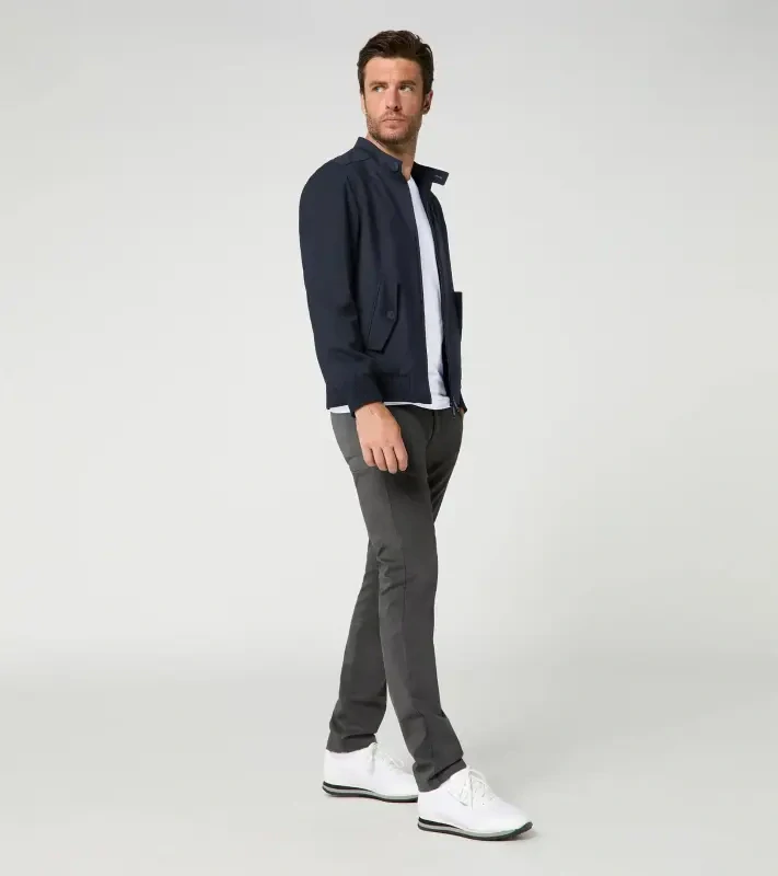 PORSCHE DESIGN Blouson Jacket Bunda s žakárovou podšívkou a límcem tmavě modrá