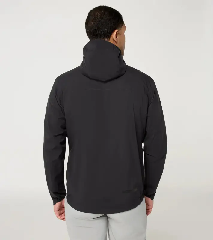 PORSCHE Rain Jacket Unisex Bunda cyklistická sportovní nepromokavá včetně zipů a kapes černá