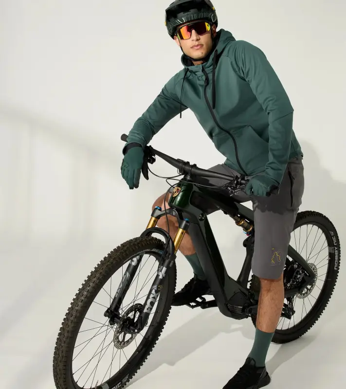 PORSCHE Bike Gloves Rukavice cyklistické celoprstové tmavě zelená