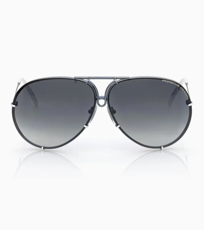 PORSCHE DESIGN P´8478 Sunglasses Iconic Aviator #1 Ladies Capsule Sluneční brýle Pilotky dámské modrobílé s výměnnými skly v modrém nebo šedém gradientu
