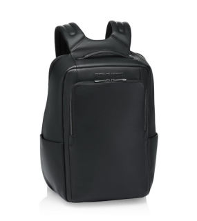 Porsche Design ROADSTER LEATHER BACKPACK M Batoh batůžek kožený černá black