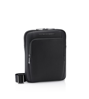 Porsche Design ROADSTER LEATHER SHOULDERBAG S Taška přes rameno kožená černá black