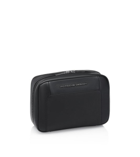Porsche Design ROADSTER LEATHER WASHBAG Hygienická taška kožená černá NS black