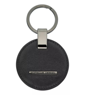 Porsche Design Keyring Circle kožený přívěsek na klíče kruh černý