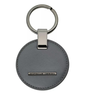Porsche Design Keyring Circle kožený přívěsek na klíče kruh šedá antracit