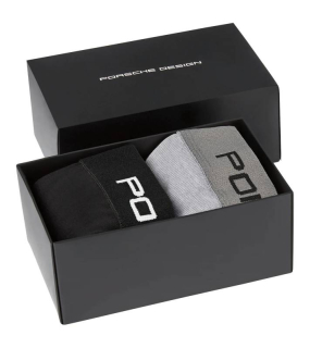 PORSCHE DESIGN Boxer Shorts Set Boxerky v sadě černé a šedé