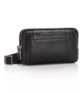 PORSCHE DESIGN Roadster Leather Travel Pouch  Kožené cestovní pouzdro černá