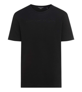 PORSCHE DESIGN s logem, pánské triko, černá barva