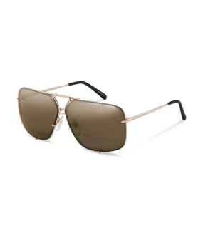 PORSCHE DESIGN Sunglasses P´8928 sluneční brýle zlaté s vyměnitelnými skly hnědé s gradientem nebo šedomodré