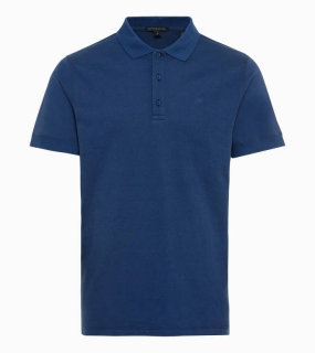 PORSCHE DESIGN Icon Polo Shirt Tričko s límečkem bavlněné modré