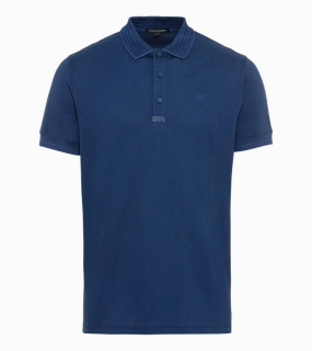 PORSCHE DESIGN TecFlex Polo Shirt Tričko s límečkem texturou bavlněné modré