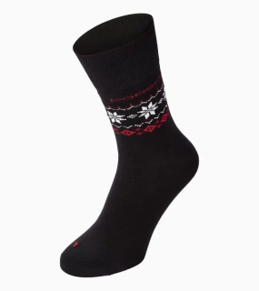 PORSCHE Set of 3 pairs of socks Christmas Dárkové balení ponožky vánoční dekor modrá, červená a černá