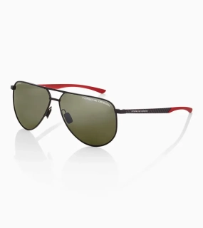 PORSCHE DESIGN Sunglasses P´8962 Sluneční brýle černočervené se zeleným gradientem polarizované