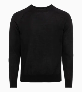 PORSCHE DESIGN Crew neck pullover Svetr pulovr s kulatým výstřihem černá