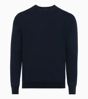 PORSCHE DESIGN Crew neck pullover Svetr pulovr s kulatým výstřihem námořní modrá