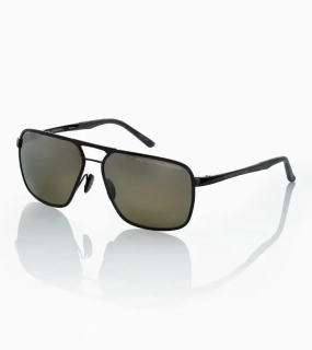 PORSCHE DESIGN Sunglasses P´8966 Sluneční brýle černé se zelenými skly polarizované