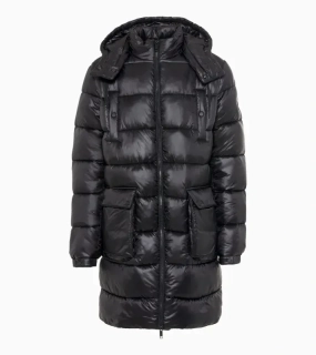 PORSCHE DESIGN Lightweight parka Bunda delší prošívaná odlehčená černá