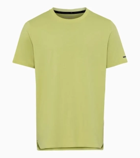 PORSCHE DESIGN Essential T-shirt Tričko sportovní s kulatým výstřihem a logem limetkově zelená