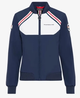 PORSCHE Women's jacket Racing Bunda sportovní volnočasová dámská s náplety závodní modrá