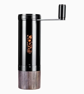 PORSCHE Coffee grinder Mlýnek ruční na kávu s dřevěnou nádobkou