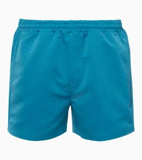 PORSCHE DESIGN Swimming shorts Plavky koupací šortky se šestihranným vzorem modrá