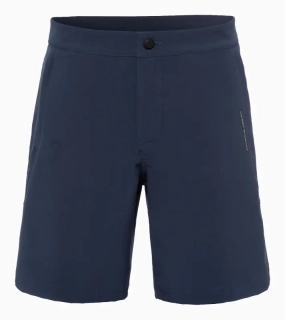 PORSCHE DESIGN Leisure shorts Krátké kalhoty šortky s elastickým pasem a logem tmavá modrá