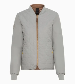 PORSCHE Women's reversible jacket Heritage Bunda dámská odlehčená prošívaná oboustranná krémově bílá a světle hnědá