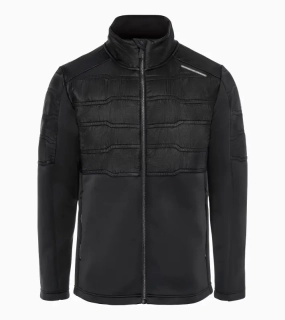 PORSCHE DESIGN Hybrid jacket Volnočasová bunda se stylovým vrstevním a vysokým límcem černá