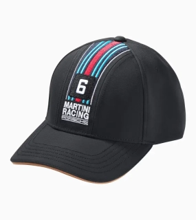 PORSCHE Cap MARTINI RACING® Čepice kšiltovka uni černá s červenomodrými doplňky