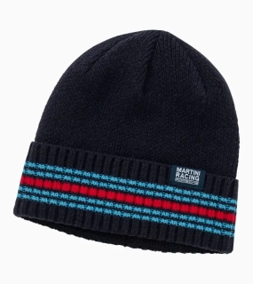 Knitted hat MARTINI RACING® Čepice pletená v ikonických barvách sportovních vozů tmavě modrá