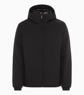 PORSCHE DESIGN Light blouson jacket Bunda volnočasová na zip s podšívkou a kapucí černá