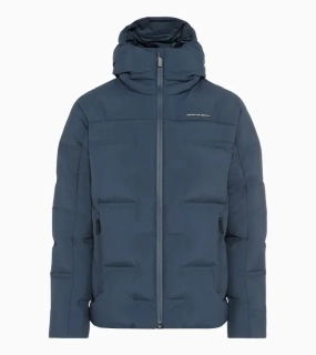 PORSCHE DESIGN Padded jacket Bunda prošívaná zimní s kapucí tmavě modrá