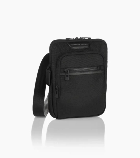 PORSCHE DESIGN Roadster Nylon Shoulder Bag S  Taška přes rameno pracovní i cestovní s přihrádkou na tablet a organizérem černá