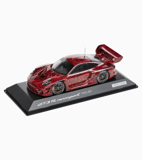 PORSCHE 911 GT3 R rennsport Limited Edition Model 1:43 červenočerná kombinace