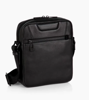 PORSCHE DESIGN Roadster Leather Shoulder Bag XS Taška přes rameno kožená na drobnosti černá