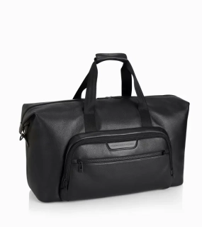 PORSCHE DESIGN Roadster Leather Weekender Zavazadlo taška velká cestovní s vnitřním organizérem a kapsami na zip černá