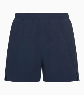PORSCHE DESIGN Sport-Tex Swim Shorts Plavky koupací šortky s elastickým pasem a kapsičkou na zip z žakárové látky tmavě modrá
