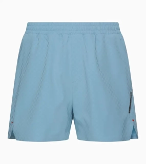 PORSCHE DESIGN Sport-Tex Swim Shorts Plavky koupací šortky s elastickým pasem a kapsičkou na zip z žakárové látky světle modrá