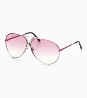 PORSCHE DESIGN P´8478 Sunglasses Iconic Aviator #1 Ladies Capsule Sluneční brýle Pilotky dámské šedorůžové s výměnnými skly v růžovém nebo šedostříbrném gradientu