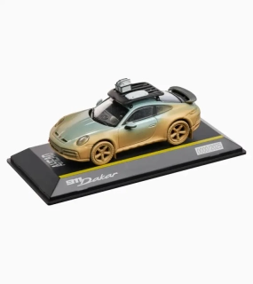 PORSCHE 911 Dakar (992.2) AHEAD Limited Edition Model 1:43 v pouštní zaprášené verzi v původní zelené